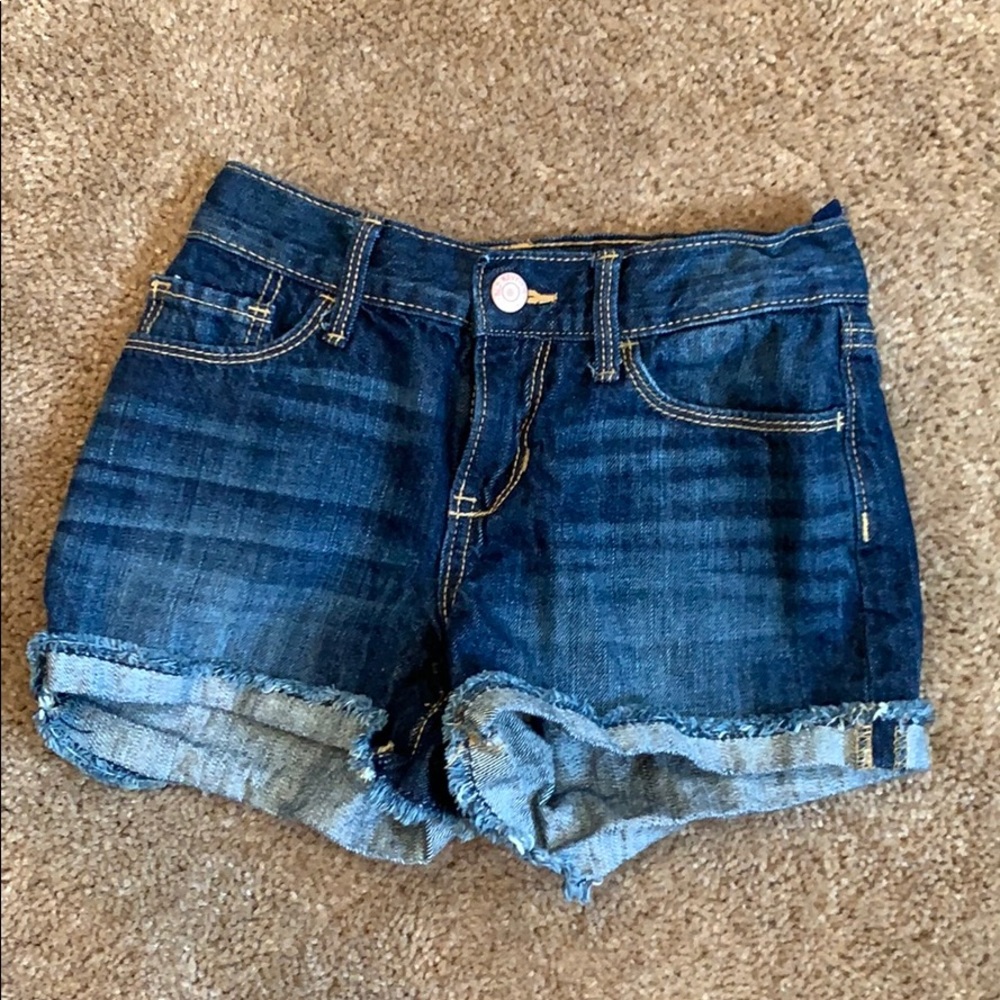 girls jean shorts
